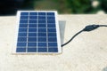 Mini solar panel using USB cable