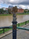 Mini statue of liberty in Uzhhorod. Ukraine