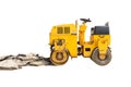 Mini Steamroller isolated Royalty Free Stock Photo