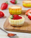 Mini Strawberry Cheesecakes