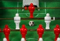 Mini Table Football Game with Soccer Ball Royalty Free Stock Photo