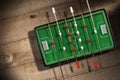 Mini Table Football Game with Soccer Ball Royalty Free Stock Photo