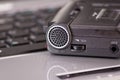 Mini Tape Recorder Microphone Royalty Free Stock Photo