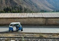 Mini taxi in rural Peru