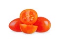 MIni tomato vegetable isolated on white background Royalty Free Stock Photo