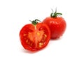 Mini tomato on white background Royalty Free Stock Photo
