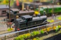 Mini train models and trains station from mini trains show