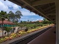 Mini train station at Dole Plantation