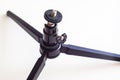 Mini tripod for the camera. Mount close-up. Royalty Free Stock Photo