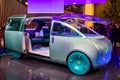 Mini Urbanaut futuristic autonomous electric car showcased at the IAA Mobility 2021 motor show in Munich, Germany - September 6,