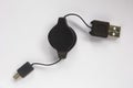 Mini usb cable Royalty Free Stock Photo