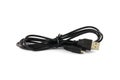 Mini usb cable Royalty Free Stock Photo