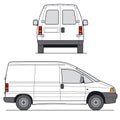 Mini Van Vector Royalty Free Stock Photo