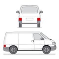 Mini Van Vector Royalty Free Stock Photo