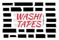 Mini washi tape strips, washy tape ordecorative adhesive strips Royalty Free Stock Photo