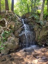 Mini Water fall scene Royalty Free Stock Photo