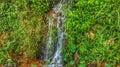 mini waterfall on the hill