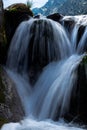 Mini-waterfall on the Transfagarasan road Royalty Free Stock Photo