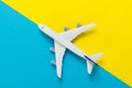 Miniature airplane travel theme