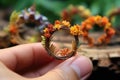 miniature autumn wreaths for table setting decorations