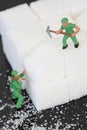 Miniature builders sugar cubes