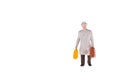 Miniature businessman and tourist people