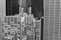 Miniature Chicago Downtown buildings and skyscrapers installation