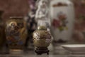 Miniature chinese vase in decoration for living room