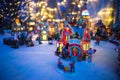Miniature Christmas Village Display