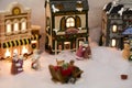 Miniature Christmas Village Scene Royalty Free Stock Photo