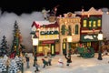 Miniature Christmas Village Scene Royalty Free Stock Photo