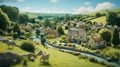 Miniature Cotswold Town: A Studio Ghibli Inspired Animation