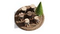 Miniature Deforestation Model Illustration Royalty Free Stock Photo