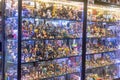 Miniature dolls and different model kits from Japan, character on TV shows plastic model on display show.