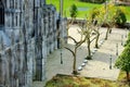 Miniature Dutch church at Madurodam miniature park, The Hague, Netherlands