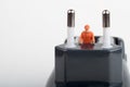Miniature of electrician on a plugin