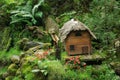Miniature fairy tale cabin