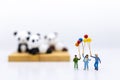 Miniature family using as background International day of families concept Royalty Free Stock Photo