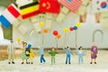 Miniature family using as background International day of families concept Royalty Free Stock Photo