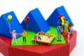 Miniature family using as background International day of families concept. Royalty Free Stock Photo