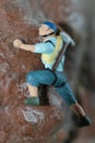 miniature figurine of a climber