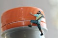 miniature figurine of a climber