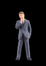 Miniature figurine of successful businessman