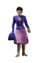 Miniature figurine woman