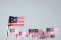 Miniature flag of malaysia