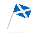 Miniature Flag Scotland. Isolated toothpick flag from Scotland on white background Royalty Free Stock Photo