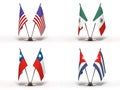 Miniature Flags () Royalty Free Stock Photo