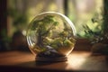 Miniature forest bubble. Generate Ai Royalty Free Stock Photo