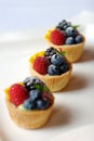 Miniature fruit tart Royalty Free Stock Photo