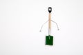 Miniature garden shovel. hobby, work and gardening concept. Free space for text Royalty Free Stock Photo